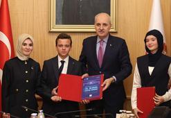 TBMM Başkanı Kurtulmuş, Bakan Göktaş ile Ulusal Çocuk Forumu temsilcilerini kabul etti