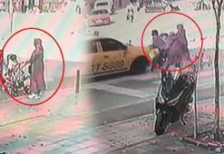 Yaya geçidinde dehşeti yaşadılar! Anne ile bebeği yaralandı