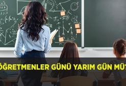 24 Kasım Öğretmenler Günü yarım gün mü, resmi tatil mi? 24 Kasım Pazartesi okullar öğleden sonra tatil mi?