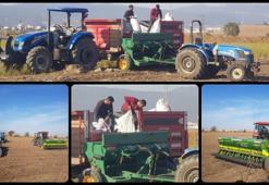 Gaziantep'te buğday ekimine başlandı