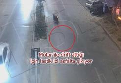 'Dur' ihtarına uymayan motosiklet sürücüsü trafiği tehlikeye attı