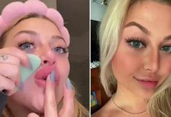 Dolguya gerek kalmadan şişiyor! Dolgun dudakların sırrı bu malzemedeymiş