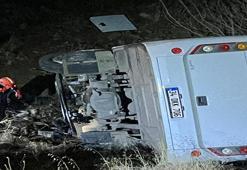 Siirt’te maden işçilerini taşıyan midibüs uçuruma yuvarlandı