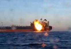 Karadeniz'deki geminin vurulma anı ortaya çıktı!