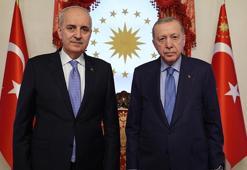 Cumhurbaşkanı Erdoğan, TBMM Başkanı Kurtulmuş'u kabul etti
