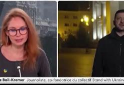 Zelenskiy ile canlı yayına bağlanan Fransız TV kanalında bomba alarmı şoku! Binayı boşalttılar