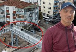 Evin içini gören üst geçit yıkılıp, yenisi yapıldı! Trajikomik son: Yine gözüküyor