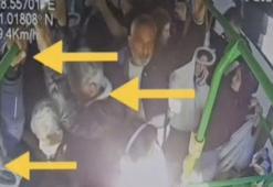 Büyükçekmece'de otobüste yankesicilik kamerada