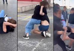 Okul bahçesinde korkunç görüntü! 11 kişi dövdü: 'Vurun acımayın'