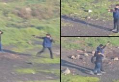 Okulun hemen yanında şok görüntü! Çocuklar tabancayla art arda ateş açtı