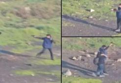 Okulun hemen yanında şok görüntü! Çocuklar tabancayla art arda ateş açtı