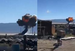 ABD Hava Kuvvetleri'ne ait F-16 düştü! Dehşet anları kamerada