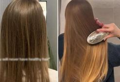 Duş almadan önce uyguladı, saçları gürleşti! 'Kırıkları böyle önlüyorum'