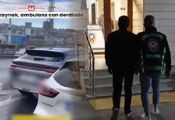 Kaynak yapmak isteyen sürücü ambulansı engelledi