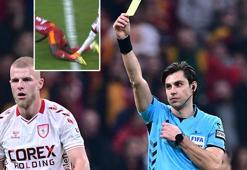 Galatasaray'dan maç sonu paylaşım: Bu da mı kırmızı kart değil