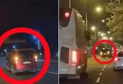 İkaz lambalarını yaktı, makas atarak ilerledi! İşte o sürücüye verile ceza