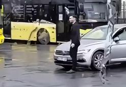 Şişli’de İETT durağında havaya ateş açan şüpheli yakalandı