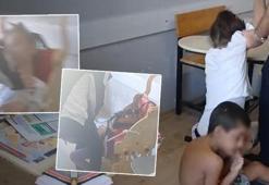 Bursa'da skandal görüntüler! Öğrencileri iple bağlayıp ders işlediler