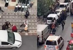 Zeytinburnu'ndaki 'park yeri' dehşeti kamerada!