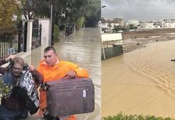 KKTC'de şiddetli yağışlar hayatı felç etti! Vatandaşlar mahsur kaldı