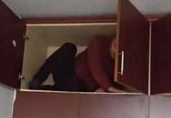 Gardırobun üstünde yakalandı! 49 suçtan aranan şüpheliden ilginç saklanma yöntemi