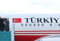 Cumhurbaşkanı Erdoğan, Türkmenistan'a gitti