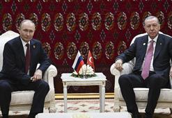 Türkmenistan'da diplomasi trafiği! Erdoğan ile Putin görüştü