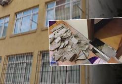Fatih'te 4 katlı binada panik! Zeminde çökme meydana geldi