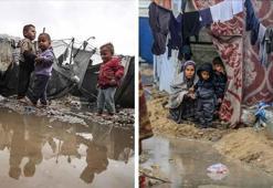 Gazze'yi sağanak vurdu, 10 kişi hayatını kaybetti! Bölgede derin insani kriz...