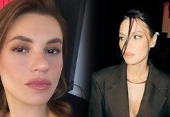 Nikah şahidi oldu! Yüsra Geyik'in iddialı elbisesiyle göz kamaştırdı