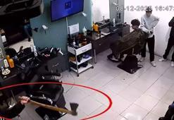 Kuaföre baltalı saldırının yeni görüntüleri ortaya çıktı