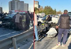 İstanbul'da korkunç kaza! İki otomobil kafa kafaya çarpıştı: 1 ölü 2 yaralı