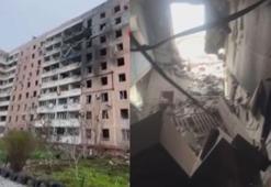 Dünya barış beklerken Rusya bir kez yerleşim yerini vurdu! Şok görüntüler