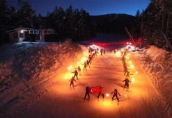 Ve beklenen gün geldi! Sarıkamış kayak sezonu müthiş bir gösteriyle açıldı