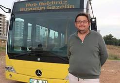 Karavan hayaliyle aldığı eski İETT otobüsüyle mahalleliyi gezdiriyor