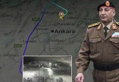 Ankara'dan kalkan Libya heyetini taşıyan özel uçak düştü