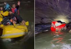 Zap Suyu'nda can pazarı! 300 metrelik uçurumdan yuvarlandı