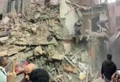 Mısır'da beş katlı bina çöktü! Çok sayıda can kaybı var