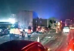 Bolu Dağı'nda yoğun kar zincirleme kazaya neden oldu