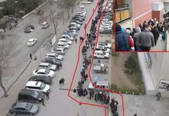 Hediye çeki ve indirimi duyan gece yarısı kuyruğa girdi! 9 saatlik bekleyiş