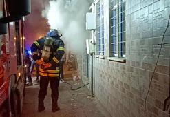 Bursa'da apartman deposunda yangın