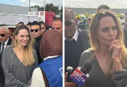 Dünyaca ünlü oyuncu Angelina Jolie Gazze sınırında!