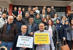 Emekli olan öğretmene duygusal veda: İyi ki bu okulda görev yapmışım