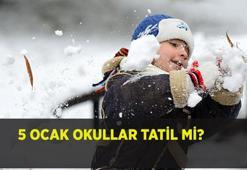 OKULLAR TATİL Mİ? Kar tatili açıklaması geldi mi ve okul var mı? 5 Ocak 2026 Pazartesi okullar tatil mi? Valiliklerden açıklama!