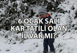 6 OCAK OKULLAR TATİL Mİ? 6 Ocak Salı kar tatili olan il var mı? Son dakika kar tatili haberleri