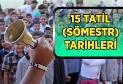 15 TATİL (SÖMESTR) TARİHLERİ! Yarıyıl tatili ne zaman başlayacak/bitecek? Karneler hangi tarihte verilecek? İkinci dönem ne zaman başlayacak?