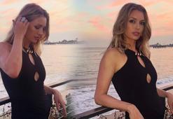 Fit haliyle dikkat çekti! Yasemin Kay Allen'dan karın kası şovu