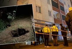 Kocaeli'de tedirgin eden olay! Giriş kısmında çukur oluşan 5 katlı bina tahliye edildi
