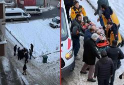 Üzerine buz sarkıtı düşen 5'inci sınıf öğrencisi ağır yaralandı