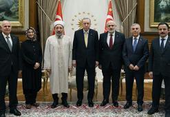 Cumhurbaşkanı Erdoğan, Diyanet İşleri Başkanı Safi Arpaguş ve heyetini kabul etti